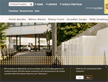 Tablet Screenshot of pratteln.ch